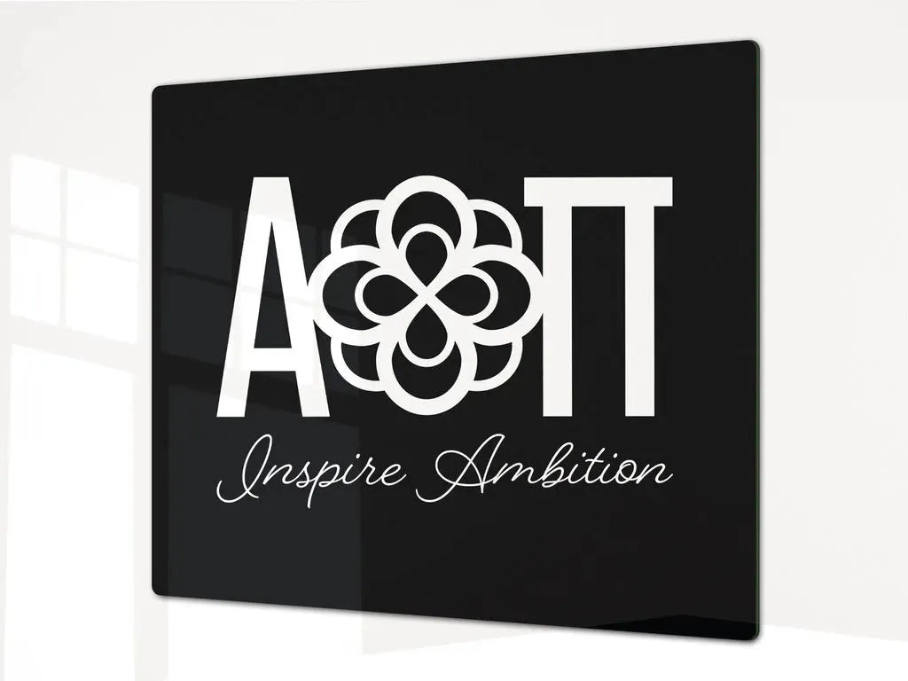 Alpha Omicron Pi Charcuterie Board Party Event Tray Black Serveware
