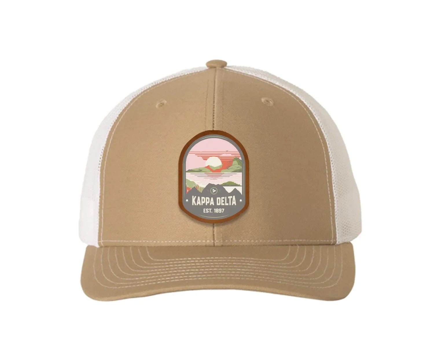 Kappa Delta Richardson 112 UV Print Leatherette Patch Trucker Hat - Ventura Trucker Hat