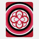 Alpha Omicron Pi XL 60x80 Sherpa Throw Blanket - Bullseye Throw Blankets