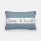 Gamma Phi Beta Blue Moon Lumbar Pillow Cover Pillow Covers