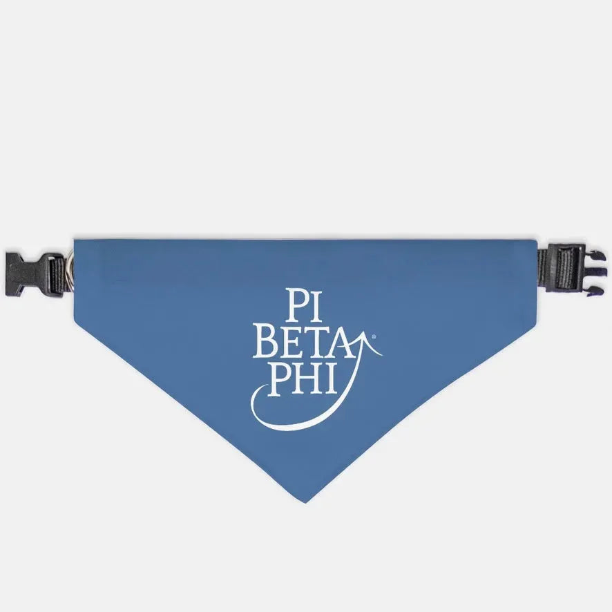 Pi Beta Phi Pet Bandana Blue Pet Bandanas