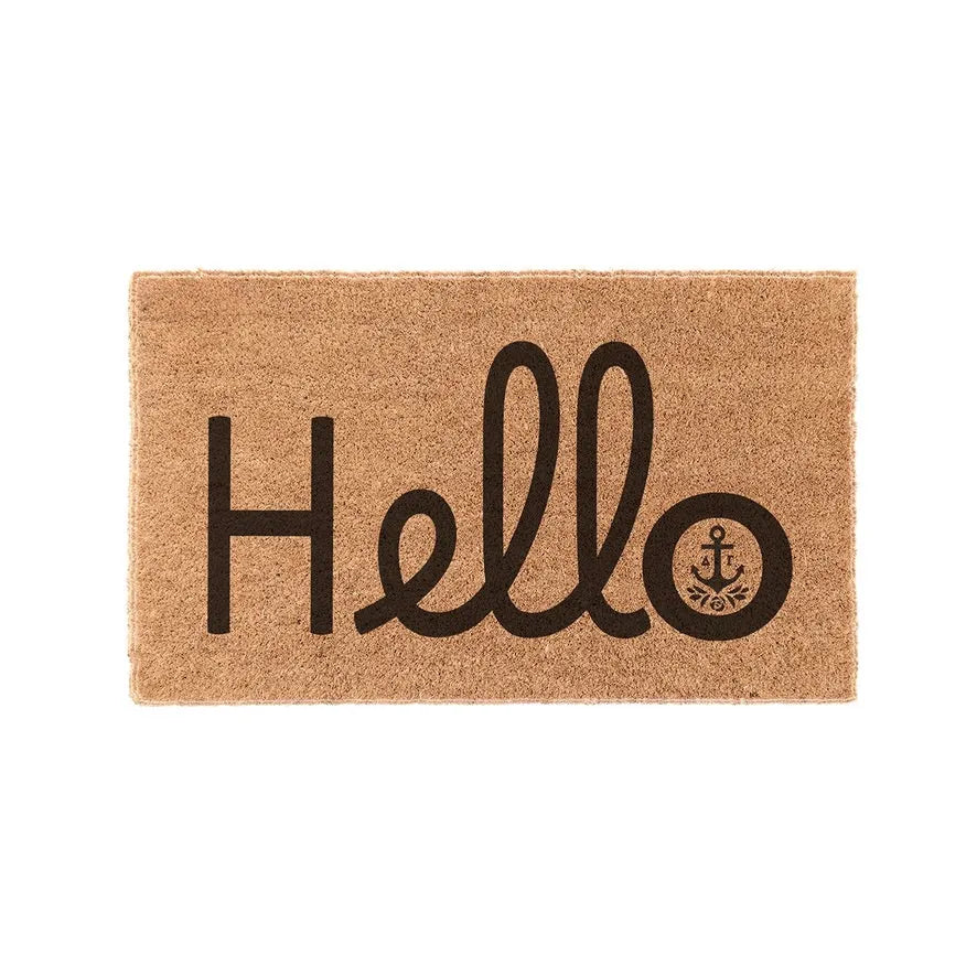 Delta Gamma Coir Doormat - Hello Door Mats