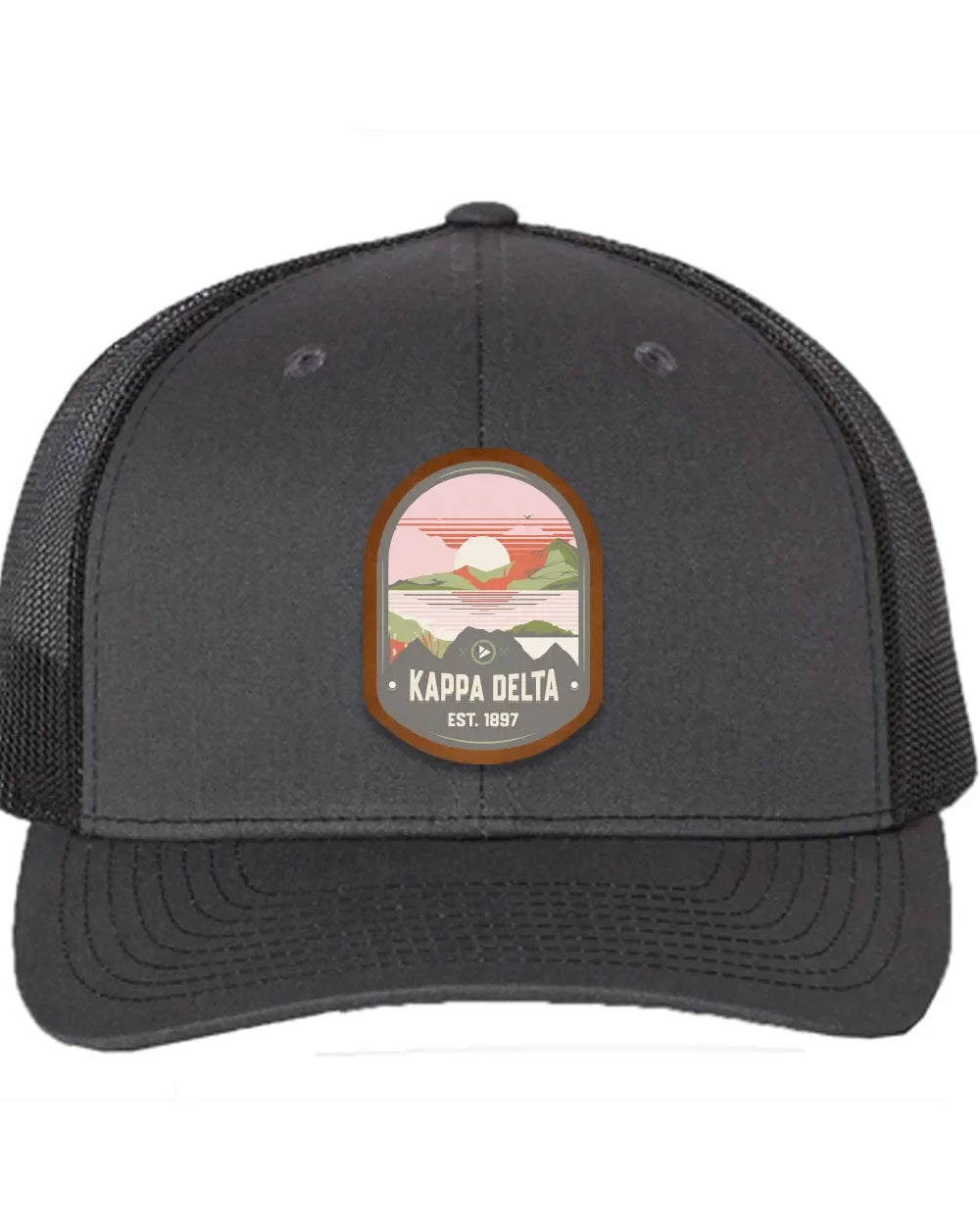 Kappa Delta Richardson 112 UV Print Leatherette Patch Trucker Hat - Ventura Trucker Hat
