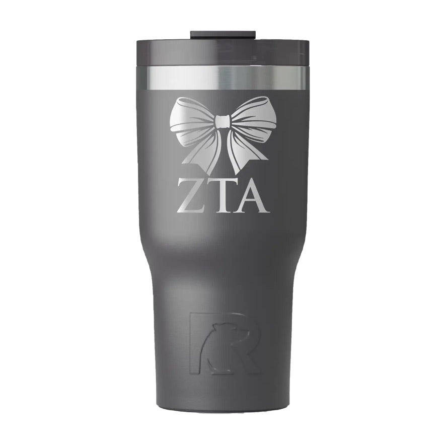 Zeta Tau Alpha RTIC 20 oz Essential Ceramic Lined Tumbler - Bow