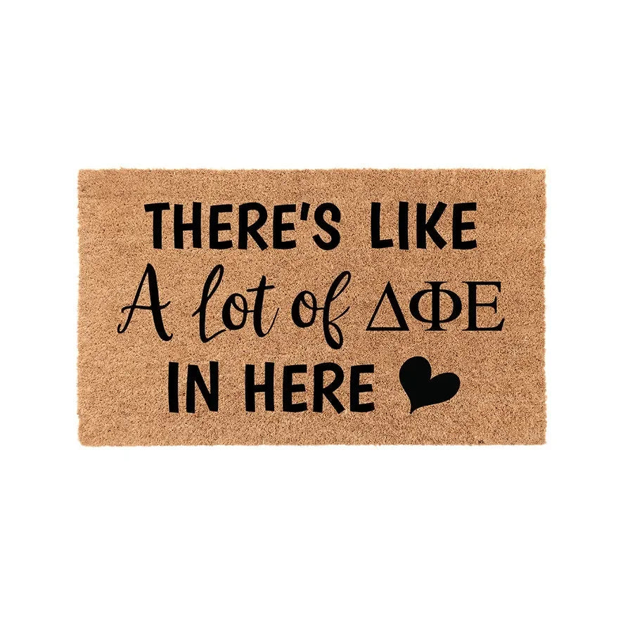 Delta Phi Epsilon Coir Doormat - A Lot of Door Mats