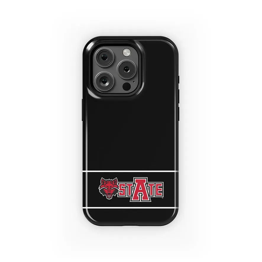 Arkansas State University iPhone 16, 15, 14, 13 Mobile Phone Case - Black Gloss Mobile Phone Cases
