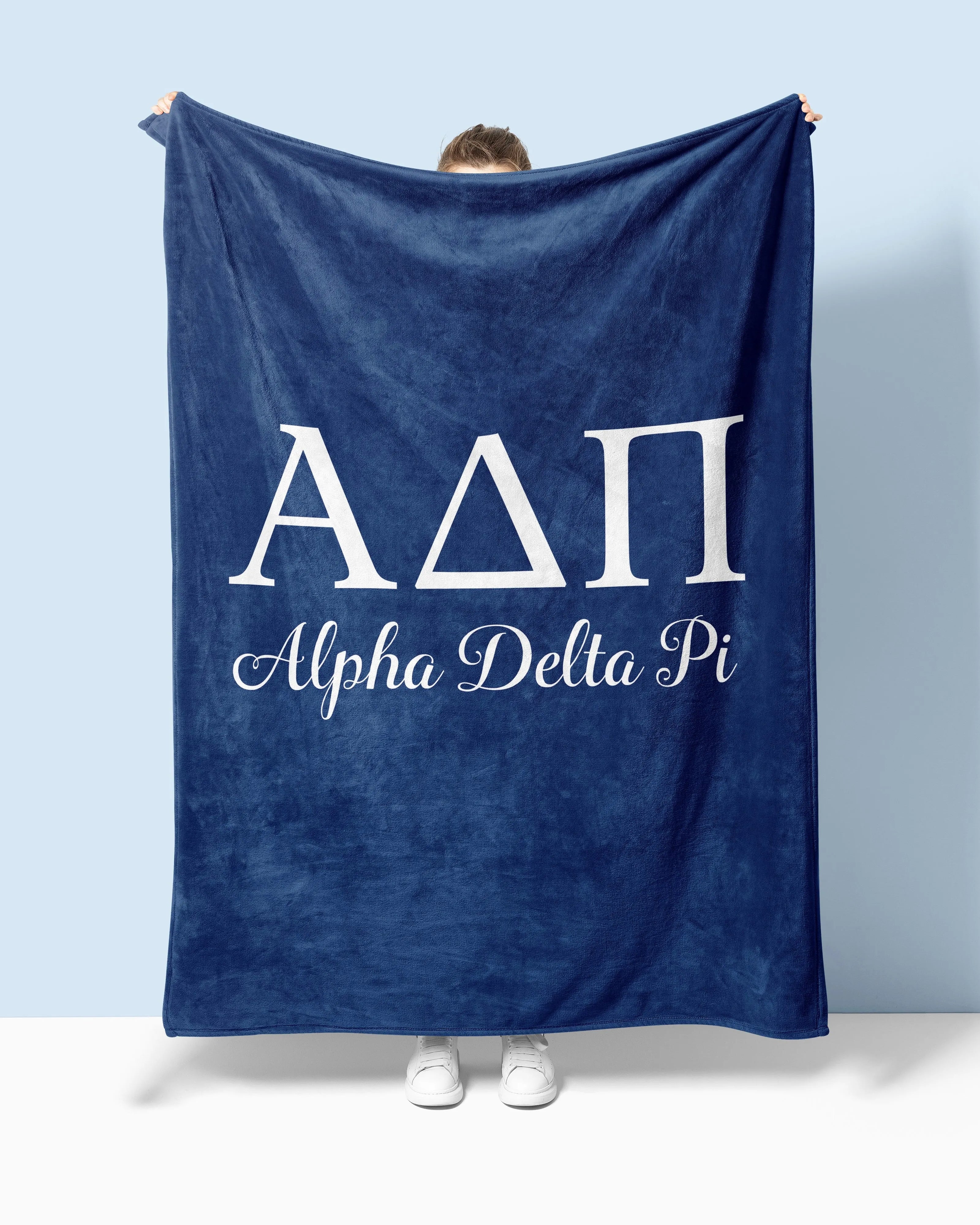 Alpha Delta Pi XL 60x80 Sherpa Throw Blanket