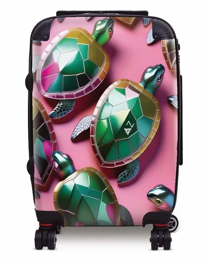 Delta Zeta Carry-on Suitcase - Jeweled Turtles Suitcases