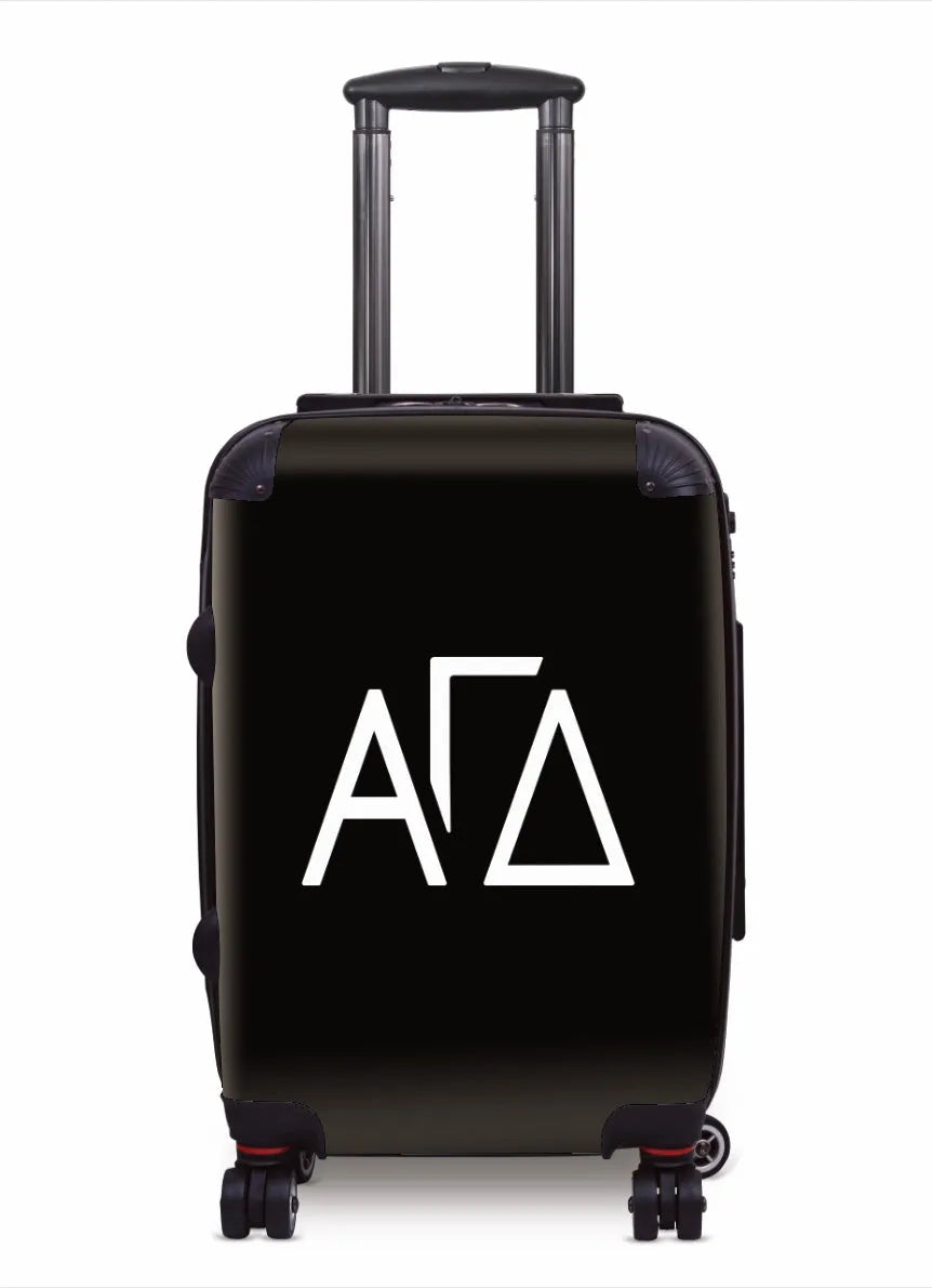 Alpha Gam Carry-on Suitcase -Greek Letters Black Suitcases
