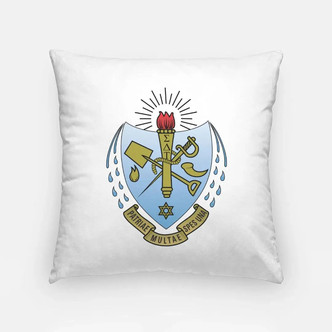 Sigma Delta Tau Throw Pillow Cover - Crest 18" Pillow Covers