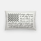 The Pledge of Allegiance Lumbar Pillow Cover Throw Pillows