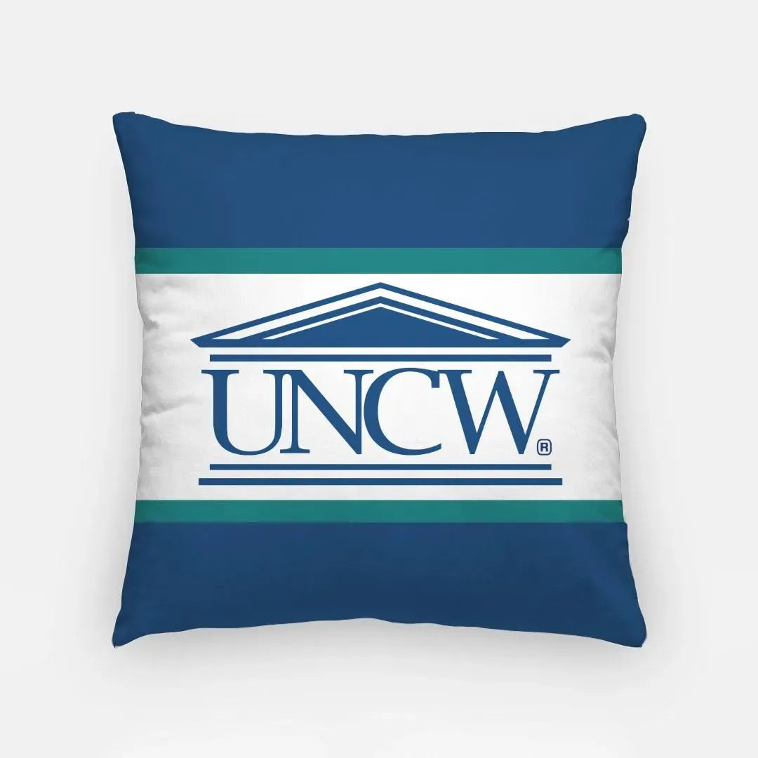 UNCW Traditional Striped Pillow Cover - 18" Pillow Covers
