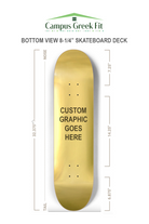 BLAZE Gold Skateboard Deck Skateboard