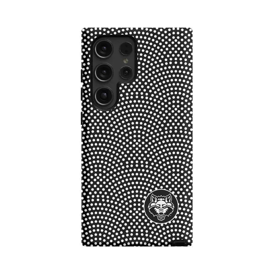 Arkansas State University Samsung Galaxy 24, 23 Mobile Phone Case - White Dots Gloss Mobile Phone Cases