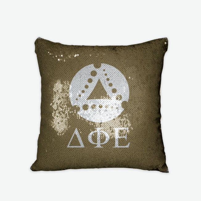 Delta Phi Epsilon Sequin Pillow Cover | DPHIE Gifts & Decor