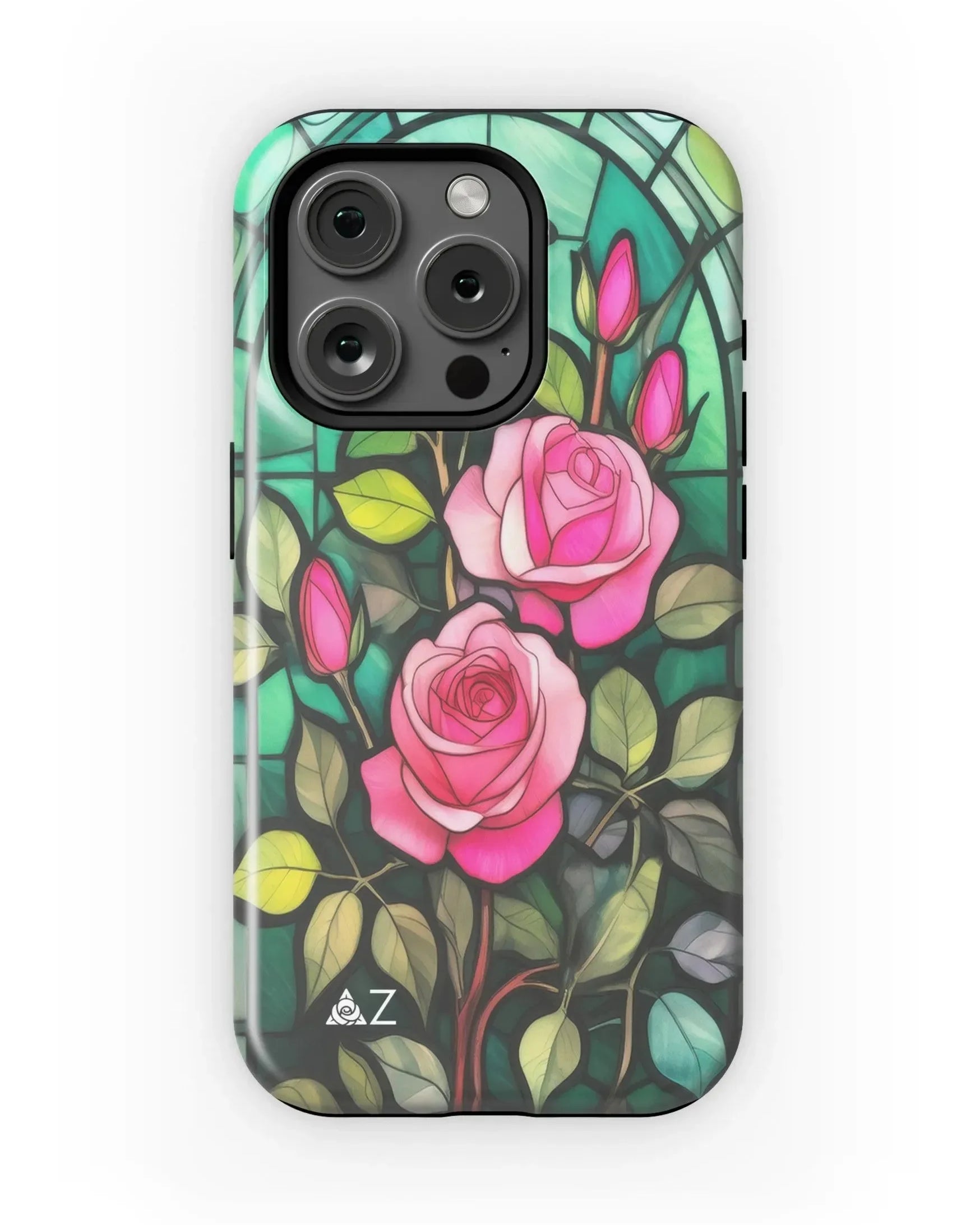 Delta Zeta iPhone 16, 15, 14 Mobile Phone Case -Stained Glass Matte Mobile Phone Cases