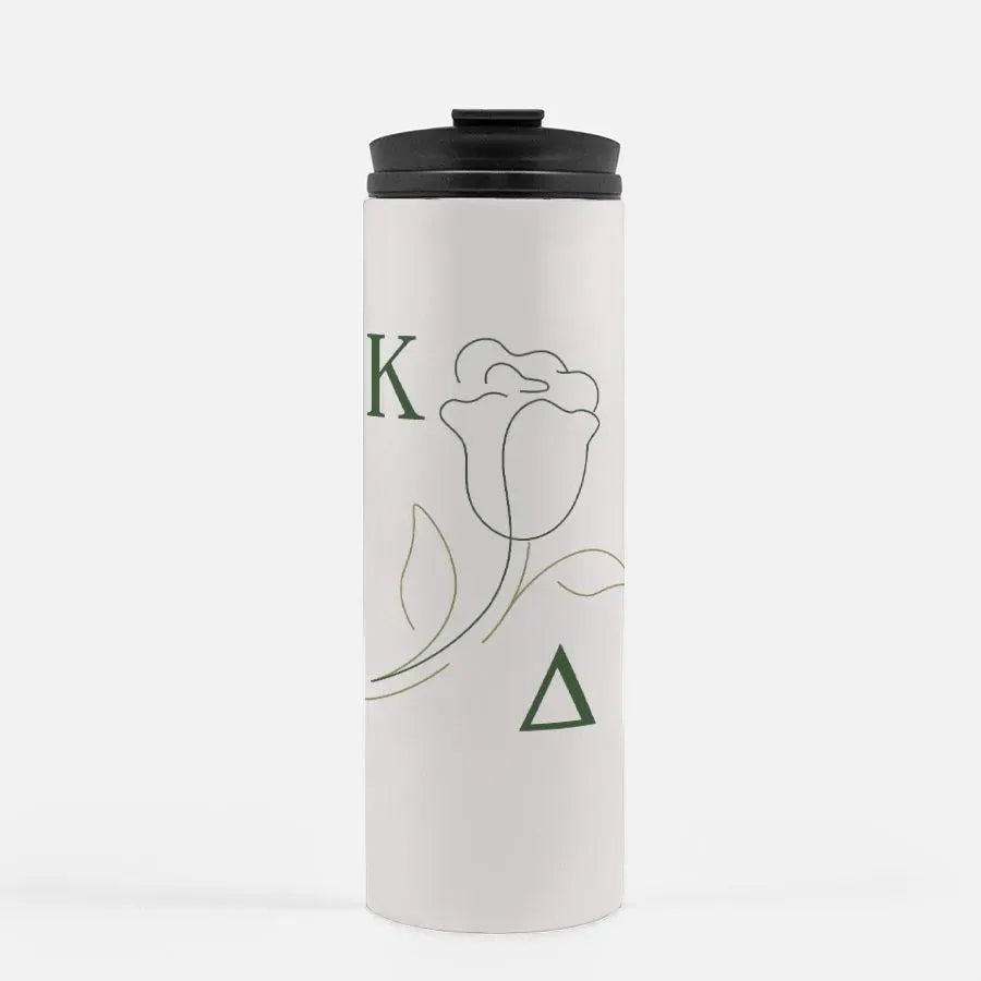 Kappa Delta Thermal Tumbler 16 oz. - Rose Icon Drinkware