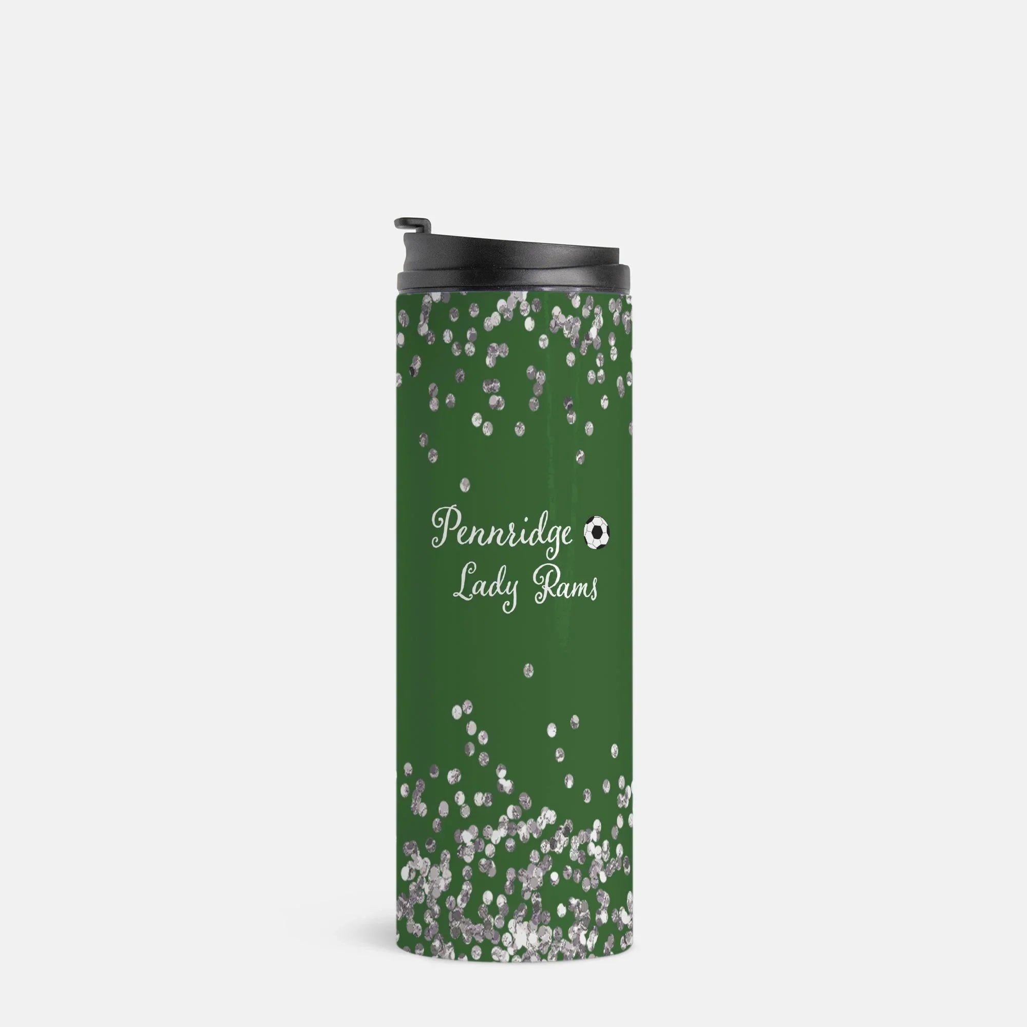 Pennridge Women's Thermal Tumbler 16 oz. - Glitter Light Green Drinkware