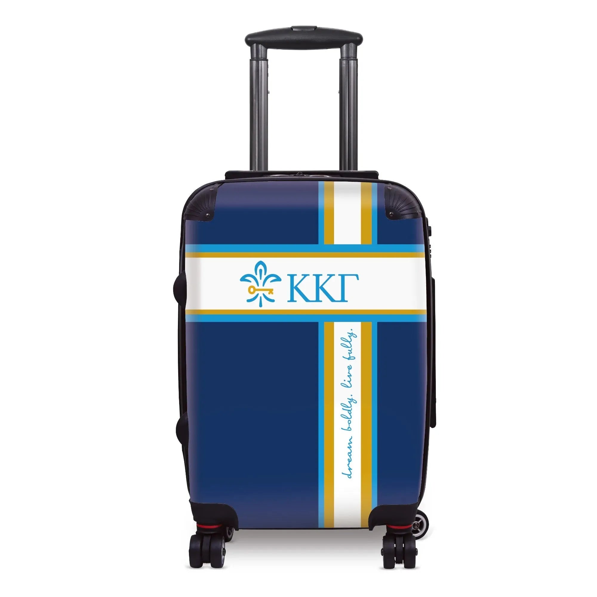 Kappa Kappa Gamma Carry-on Suitcase - Stripe Suitcases
