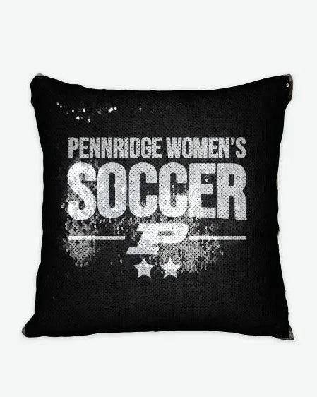 Pennridge Women's Soccer Traditional Sequin Pillow Cover Pillow Covers