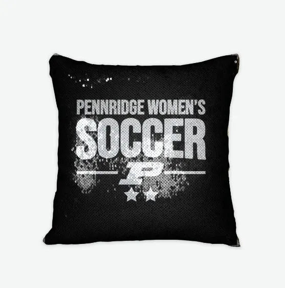 Pennridge Women's Soccer Traditional Sequin Pillow Cover Pillow Covers