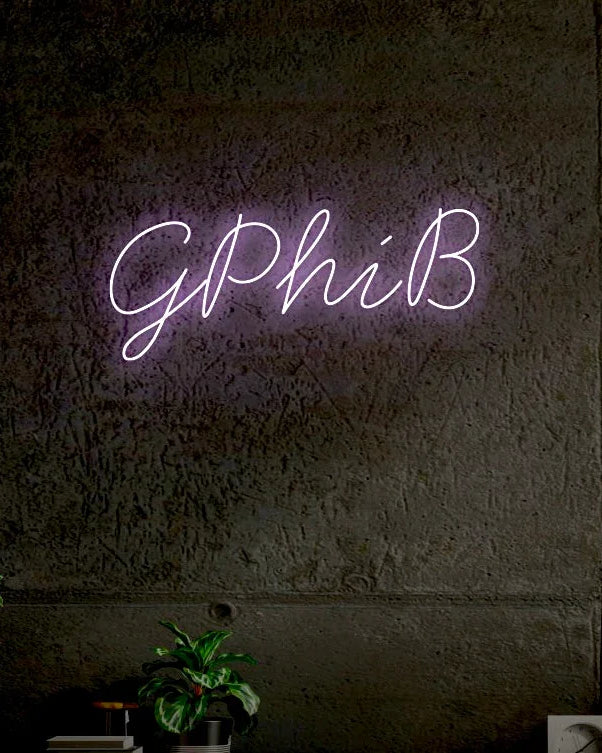 GPhiB LED Neon Script Sign w/ Dimmer Neon Signs