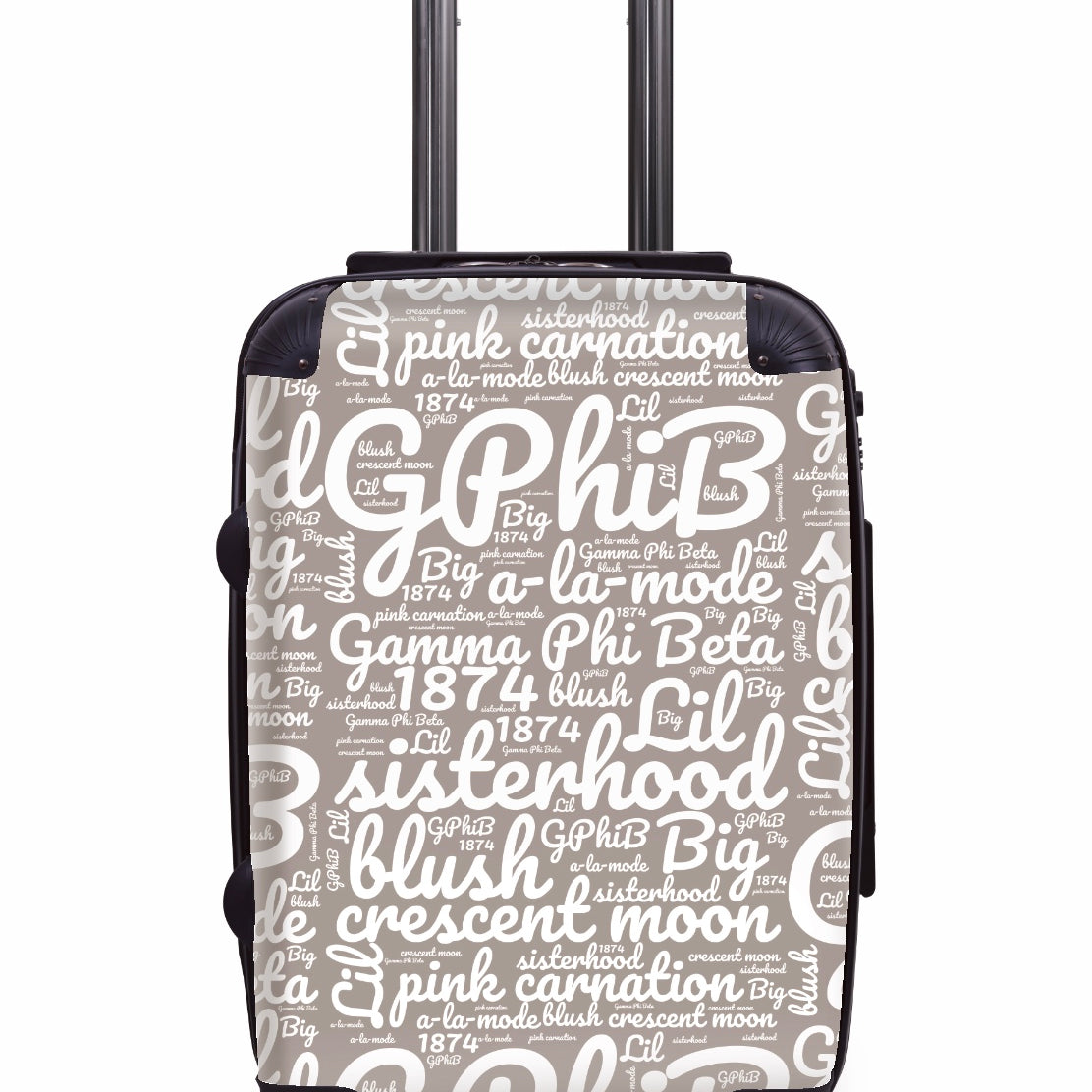 Gamma Phi Beta Carry-on Suitcase - Expression Art A-La-Mode Suitcases