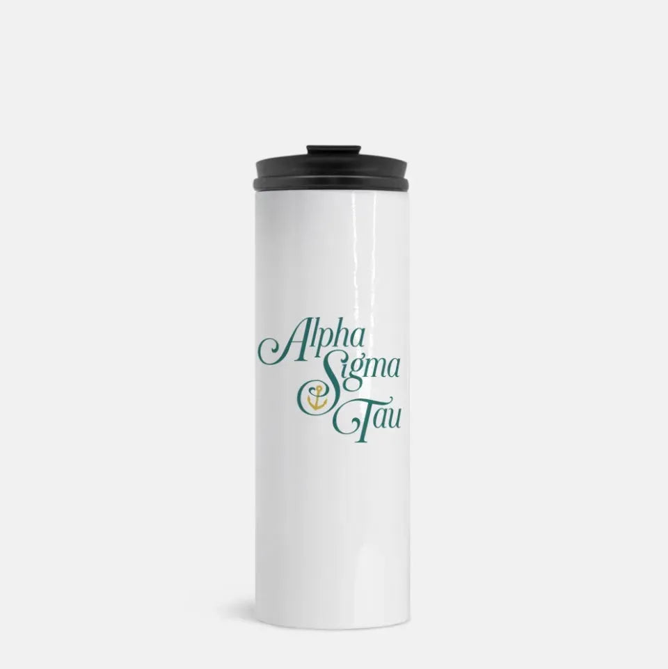 Alpha Sigma Tau Thermal Tumbler - Traditional 16 oz. Drinkware