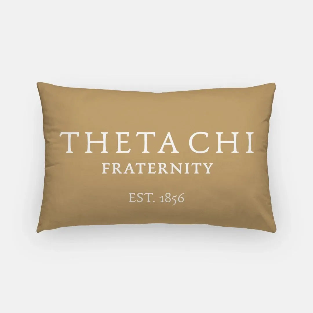 Theta Chi Lumbar Pillow Cover - 1856 Gold Pillow Covers