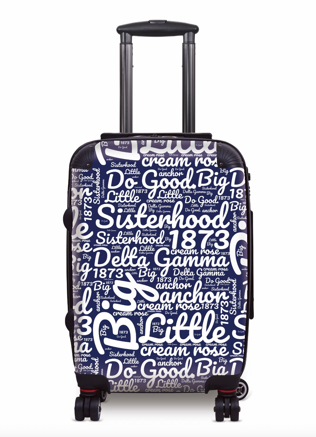 Delta Gamma Carry-on Suitcase - Expression Art Blue Suitcases