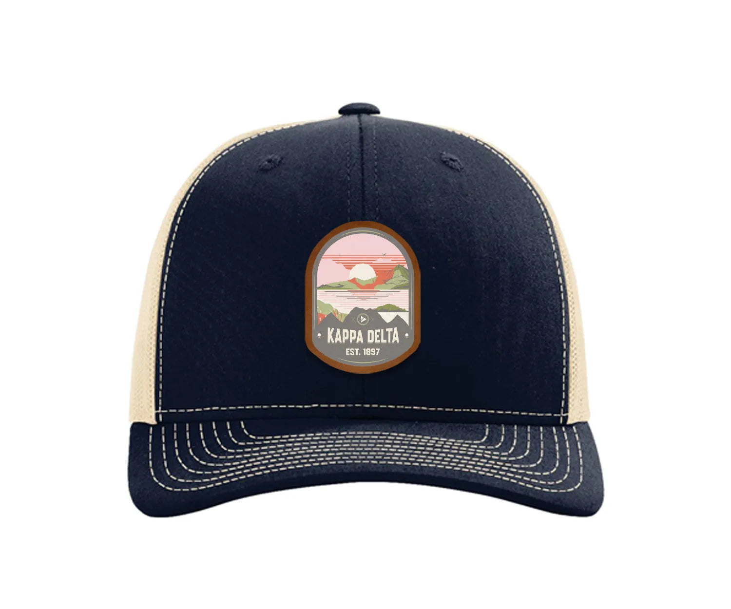 Kappa Delta Richardson 112 UV Print Leatherette Patch Trucker Hat - Ventura Trucker Hat