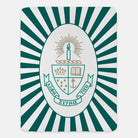 Alpha Sigma Tau XL 60x80 Sherpa Throw Blanket - Starburst Crest Throw Blankets