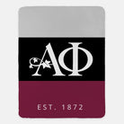 Alpha Phi XL 60x80 Tri Color Sherpa Throw Blanket Throw Blankets