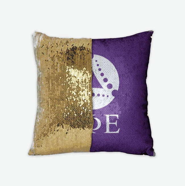 Delta Phi Epsilon Sequin Pillow Cover | DPHIE Gifts & Decor