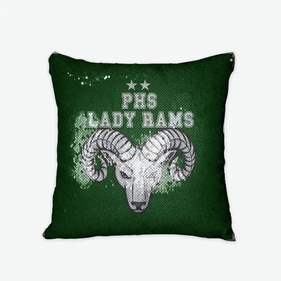 PHS Lady Rams Sequin Pillow Cover Pillow Covers