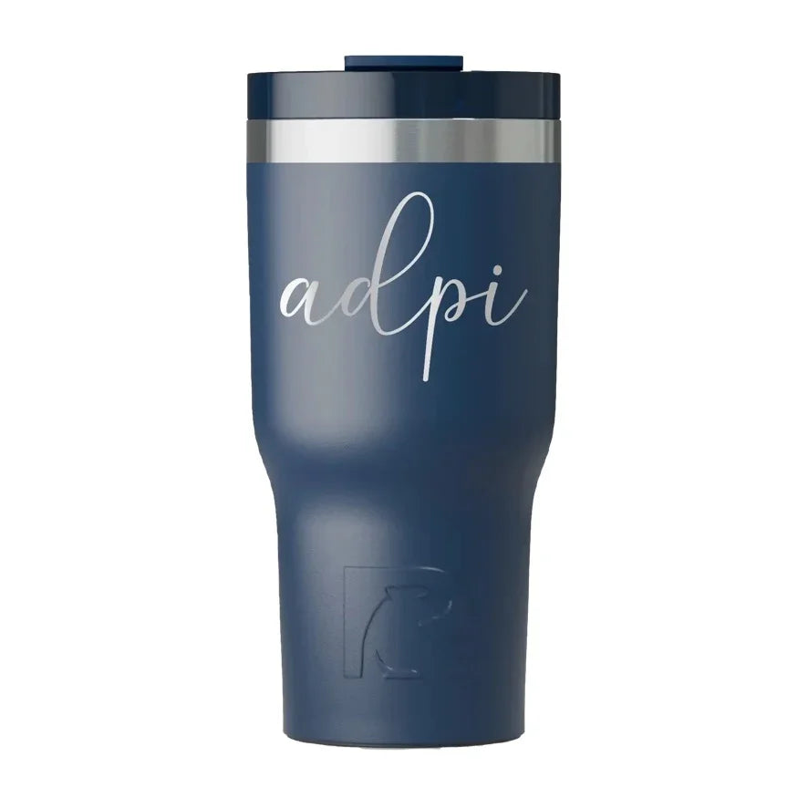 ADPi RTIC 20 oz Essential Ceramic Lined Tumbler - Script