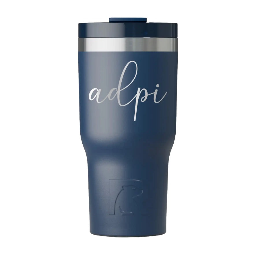 ADPi RTIC 20 oz Essential Ceramic Lined Tumbler - Script