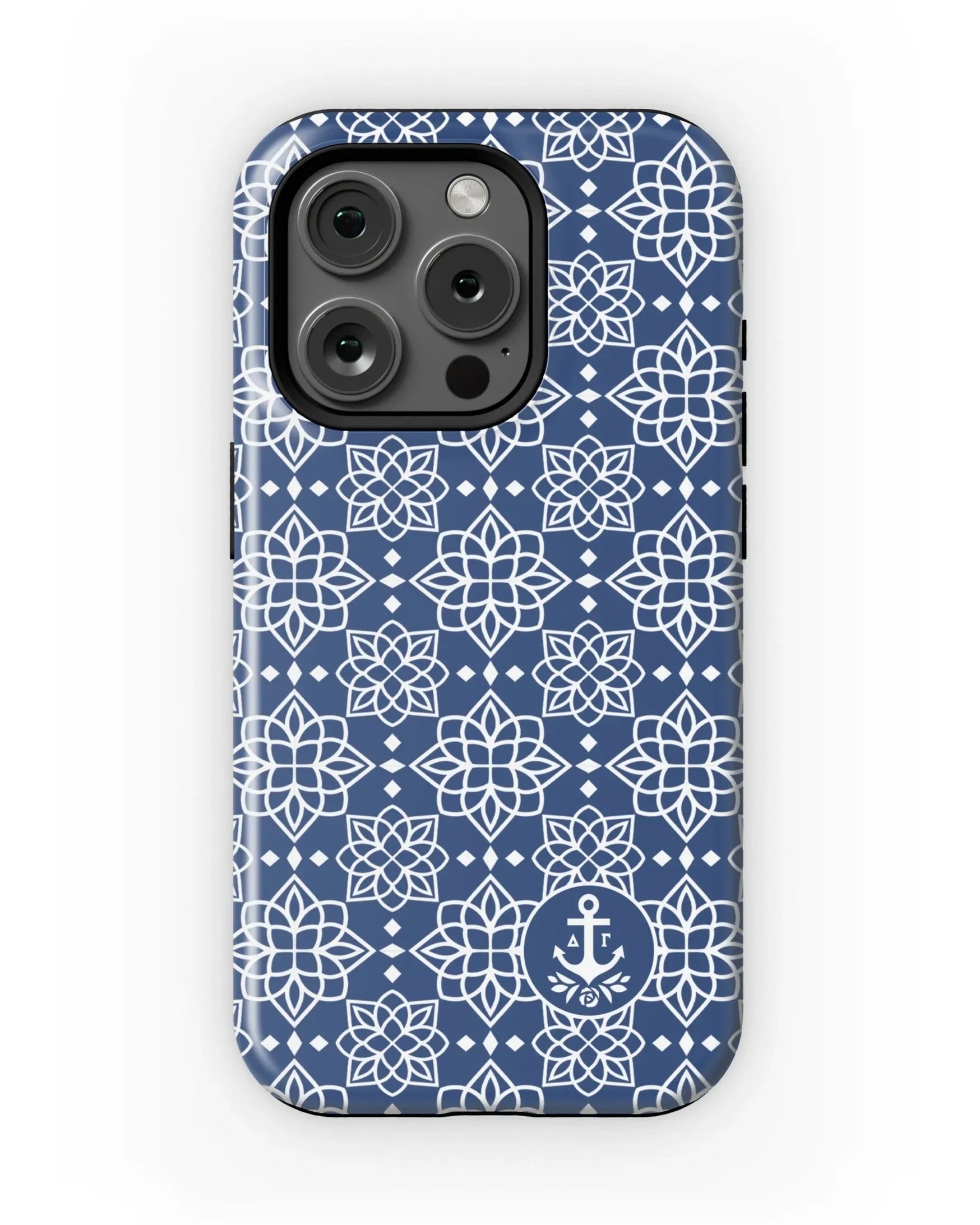Delta Gamma iPhone 16, 15, 14 Mobile Phone Case - Ornate Matte Mobile Phone Cases