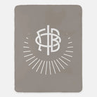 Gamma Phi Beta XL 60x80 Sherpa Throw Blanket - Crescent A-La-Mode Throw Blankets