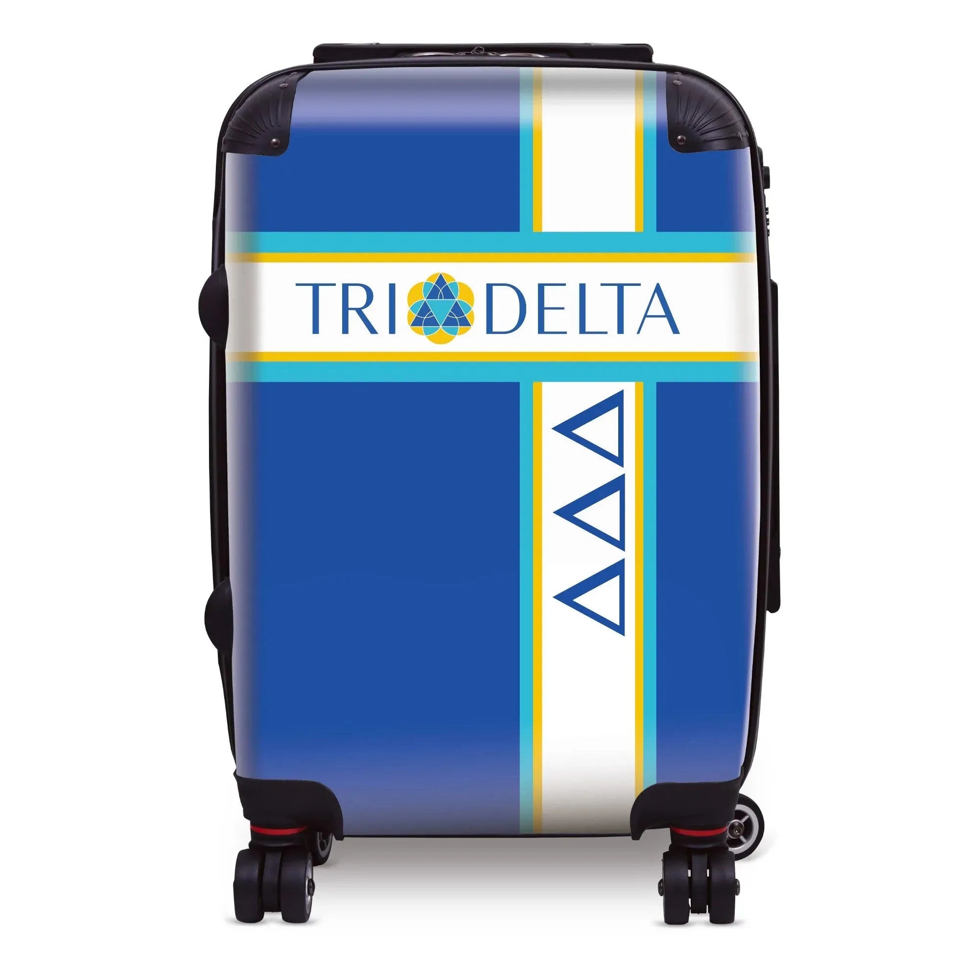 Tri Delta Carry-on Suitcase - Cross Stripe Suitcases