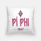 Pi Phi 18" 1867 Throw Pillow Cover Pillow Covers