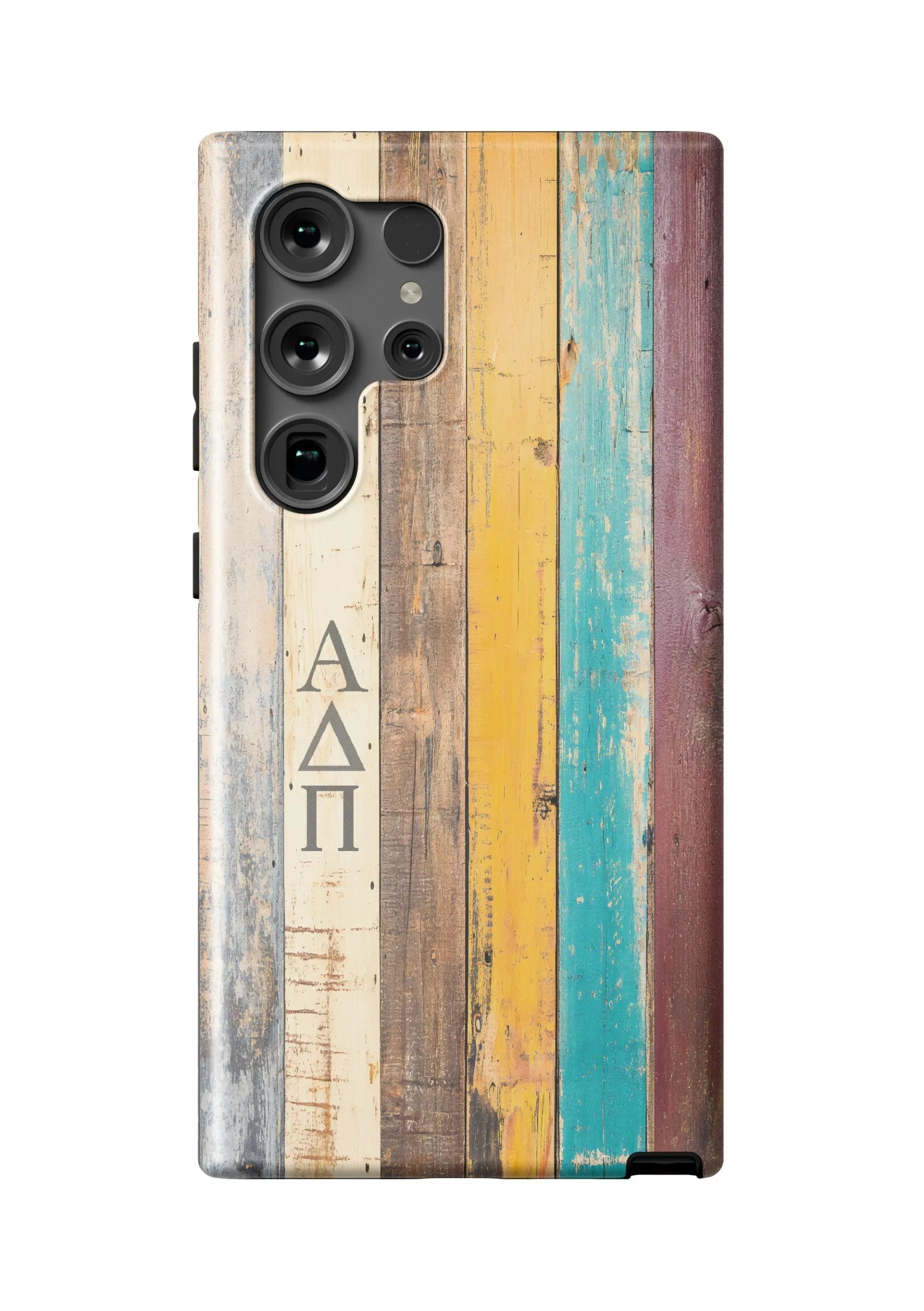 Alpha Delta Pi Samsung Galaxy 24, 23 Mobile Phone Case - Wood Plank Matte Mobile Phone Cases