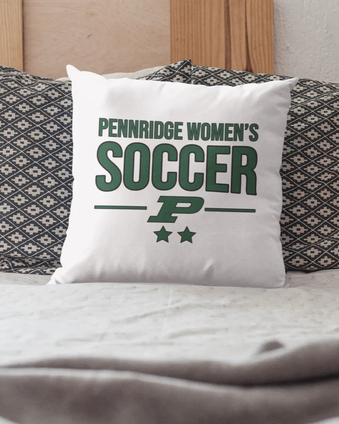Pennridge Women's Soccer 18" Traditional Throw Pillow Cover Pillow Covers