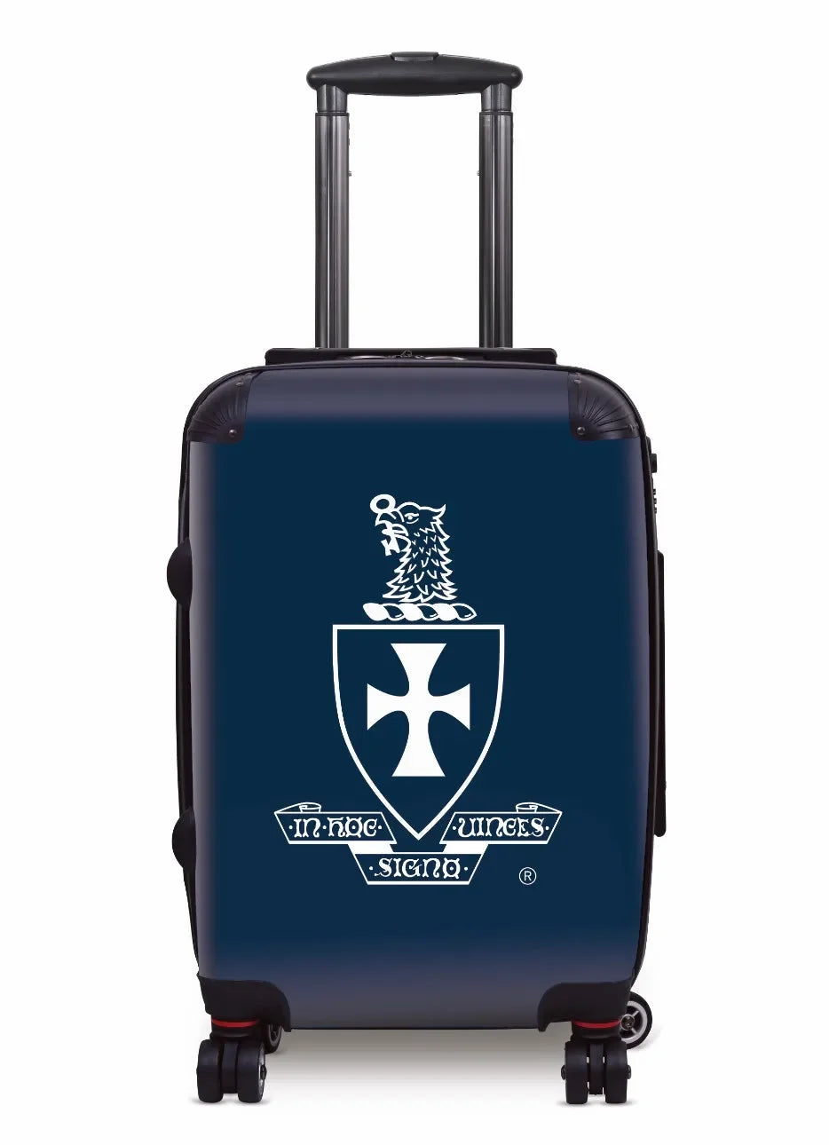 Sigma Chi Carry-On Suitcase - Coat of Arms Deep Blue Suitcases