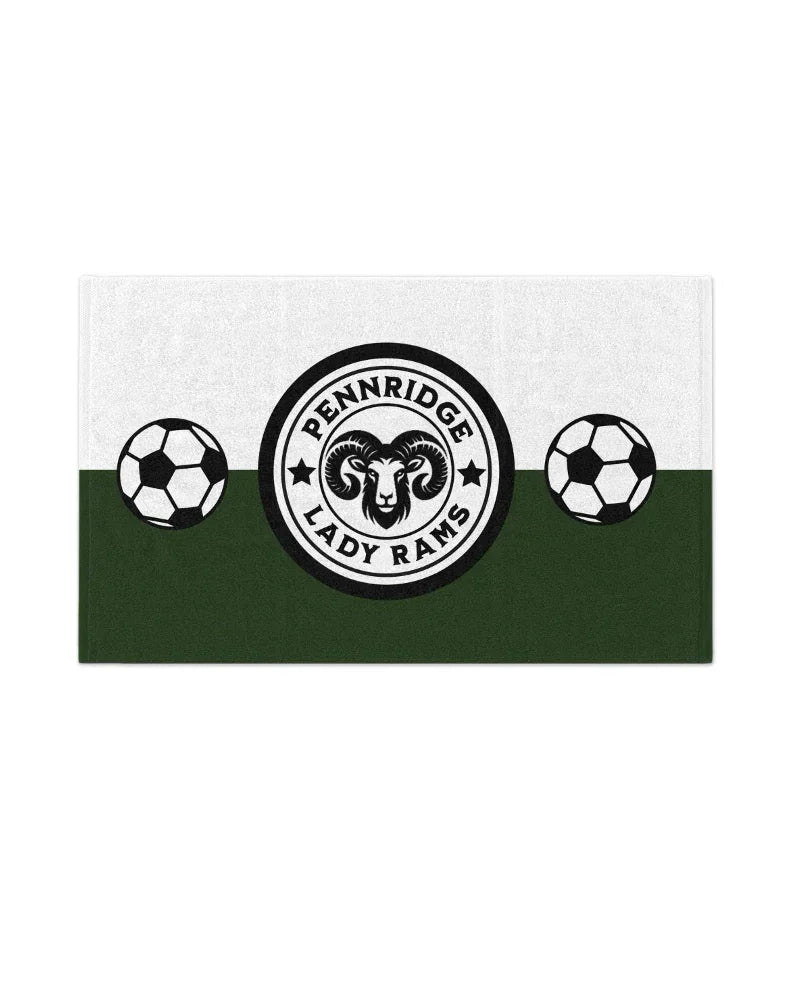 PHS Lady Rams Soccer Rally Towel - Color Split Drinkware