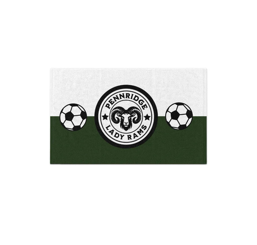 PHS Lady Rams Soccer Rally Towel - Color Split Drinkware