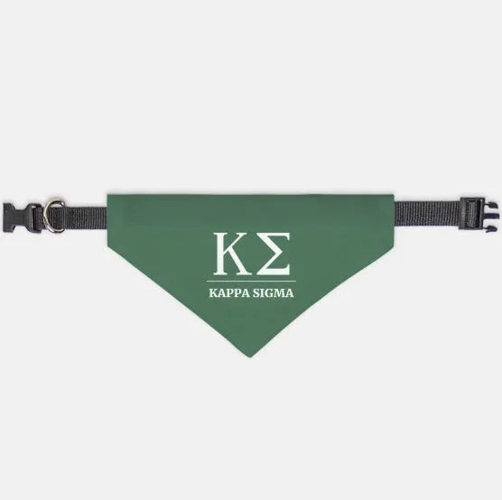 Kappa Sigma Pet Bandana Green Pet Bandanas
