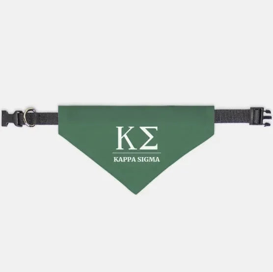 Kappa Sigma Pet Bandana Green Pet Bandanas