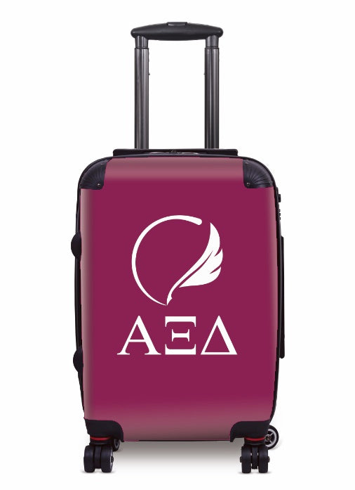 Alpha Xi Delta Carry-on Suitcase - Greek Letters & Quill