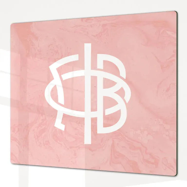 Gamma Phi Beta Charcuterie Board - Blush Marble Serveware